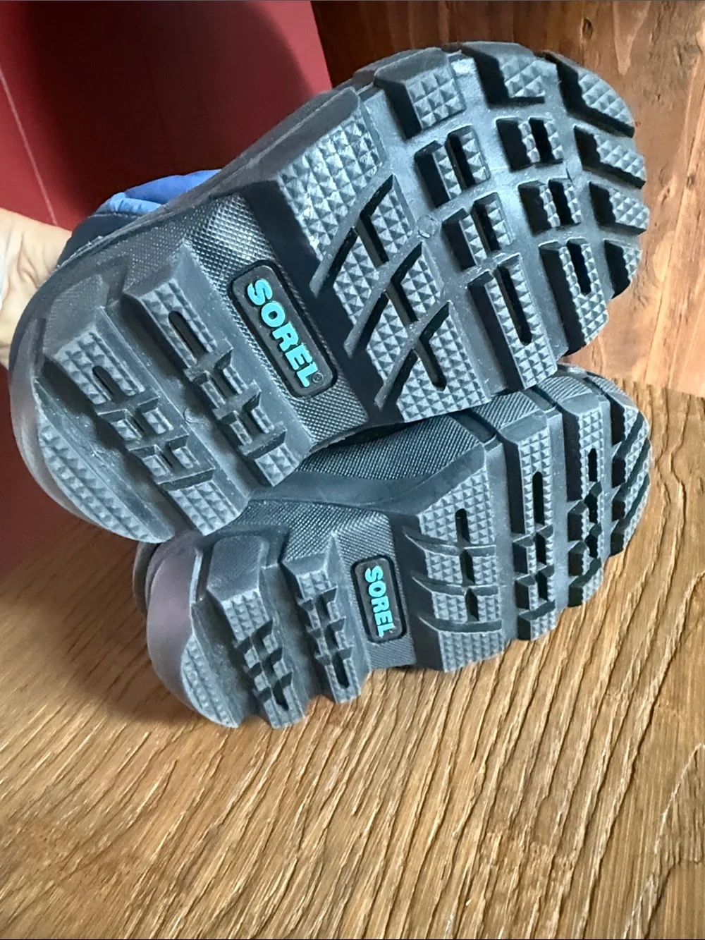 Sorel Kids Blue Pull-Cord  Snow Boots
